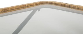 MESA DE CENTRO 70X50X45 CM CASTANHO E PRETO