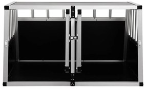 Transportadora para cães com porta dupla 89x69x50 cm