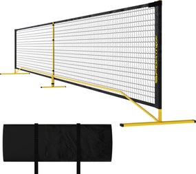 SPORTNOW Rede de Pickleball, portátil, estrutura metálica, rede de tecido, com bolsa, Amarelo | Aosom Portugal