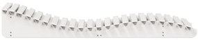 Espreguiçadeira 205x70x31,5 cm madeira de pinho maciça branco