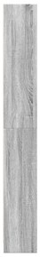 Estante 80x24x176 cm derivados de madeira cinzento sonoma