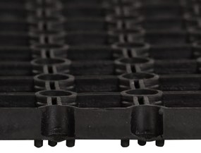 Tapete de porta retangular 40x60 cm borracha