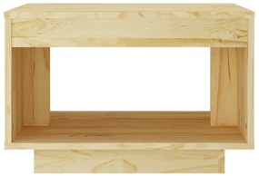 Mesa de centro 50x50x33,5 cm madeira de pinho maciça