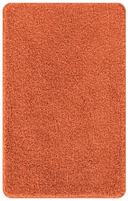 Tapete de Banho Rectangular Laranja 50x80 cm Polipropileno Antiderrapa