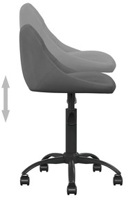 Cadeira de escritório veludo cinzento-escuro