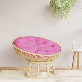 vidaXL Almofadão redondo Ø 100 x11 cm tecido oxford rosa