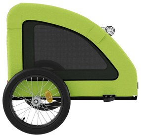 Reboque de bicicleta p/ animais tecido oxford/ferro verde
