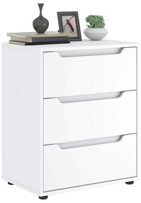 vidaXL Aparador VISNES 60x40x73 cm derivados de madeira branco