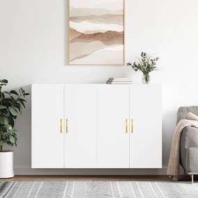 vidaXL Armários de parede 2 pcs 69,5x34x90 cm branco