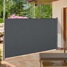 Toldo Lateral Retrátil – 300x160 cm – Cinza – Proteção Solar e Privaci