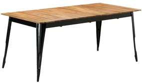 vidaXL Mesa de jantar 180x90x76 cm madeira de acácia maciça