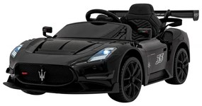 Carro elétrico para Crianças Maserati MC20 GT2 12V 4x4 Rodas Espuma EVA, Assento couro ecológico Preto