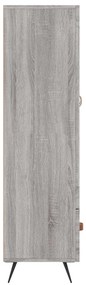 Armário alto derivados de madeira 69,5x31x115cm cinza sonoma