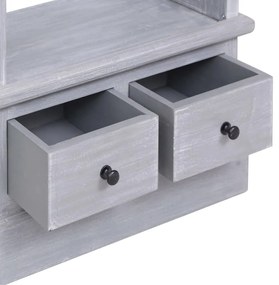 Aparador alto 60x30x175 cm mogno maciço