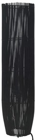 vidaXL Candeeiro de pé 61 cm E27 salgueiro preto