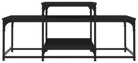 Mesa de centro 102x60x45 cm derivados de madeira preto