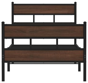 Cama sem colchão com cabeceira e pés 100x190 cm