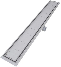 Dreno de chuveiro linear 2 pcs 930x140 mm aço inoxidável