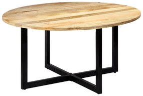 Mesa de jantar 150x73 cm madeira de mangueira maciça