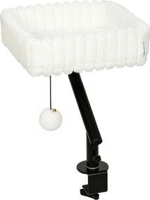 PawHut Cama para Escrivaninha de Gato, Cama para Mesa com Rotação 360°, Bolinha Pendurada Braçadeira Ajustável para Gato até 6 kg | Aosom Portugal