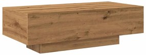 Mesa centro 100x49,5x31 cm derivados madeira carvalho artisiano
