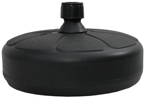 Base para guarda-sol com areia/água 15 L preto
