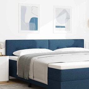 vidaXL Cabeceira LED Azul Estofada com Botões de 100cm da