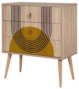 Cómoda City Trio – Multicolor – 80x89x40 cm