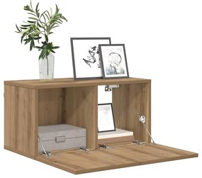 Conjunto de Criado-mudo para TV Carvalho Artesanal MDF Médio