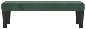 Banco 100x30x30 cm veludo verde-escuro