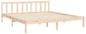 Estrutura de cama Super King Size com cabeceira madeira maciça