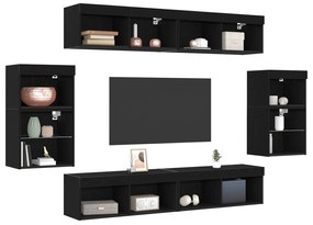 Prateleira Flutuante vidaXL 2 pcs Carvalho Preto 40x28,5x40 cm Madeira
