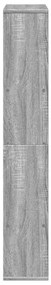 Estante 72x20x120 cm derivados de madeira cinzento sonoma