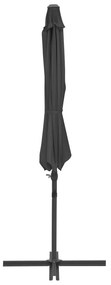 Guarda-sol de jardim com base portátil antracite