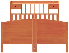 Cama com estante sem colchão 160x200 cm pinho maciço