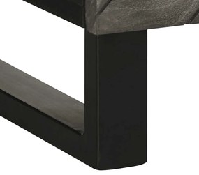 Aparador preto 60x33x75 cm madeira de mangueira maciça