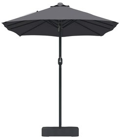 Guarda-sol de Jardim Antracite 385 x 209 x 244 cm tecido
