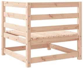 Sofás de canto para jardim 2 pcs madeira de pinho maciça