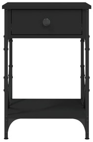 Mesa de cabeceira 40x42x60 cm derivados de madeira preto