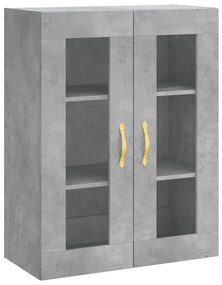 Armário alto 69,5x34x180 cm derivados de madeira cinza cimento
