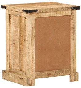 Mesa de cabeceira 40x35x50 cm madeira de mangueira maciça