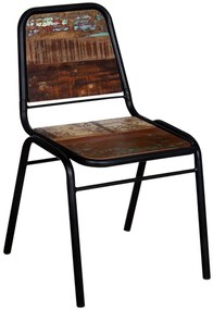 Cadeiras de jantar 4 pcs madeira recuperada maciça