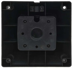 Coluna de tomadas p/ exterior 4 vias 16x16x39,5 cm preto/verde