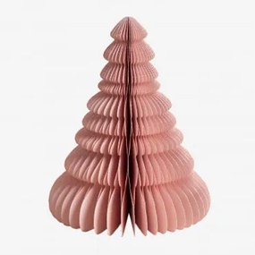 Árvore De Natal De Papel Noelle Cor-de-rosa & ↑24 Cm - Sklum