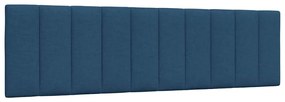 vidaXL Almofadão de cabeceira Hanko 180 cm tecido azul