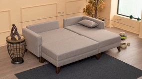 Sofá-Cama de Canto Bella – Creme – 205 x 85 x 140 cm