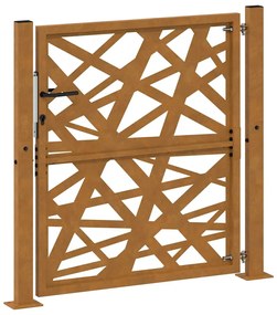 Portão de jardim 105x105 cm design de luz em aço resistente
