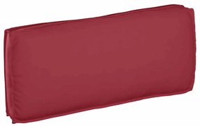 vidaXL Almofada para Palete - Assento e Costas Vermelha Bordô, 120 x 50 x 12 cm, em Tecido Oxford