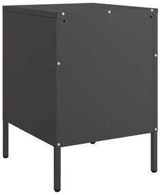 Mesa de cabeceira 36x39x50,5 cm aço preto