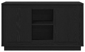 Buffet vidaXL Preto Carvalho 102x35x60 cm Madeira engenheirada
